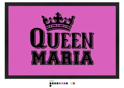 QUEEN + WUNSCHNAME • Fußmatte • Exklusivdesign • personalisiert