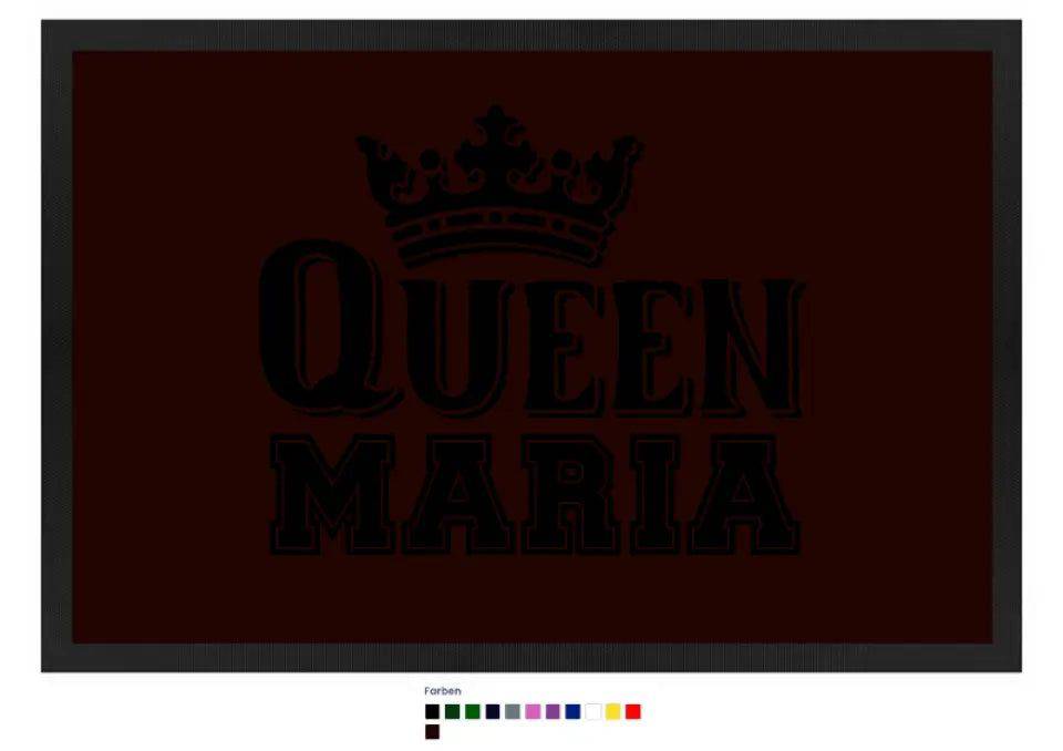 QUEEN + WUNSCHNAME • Fußmatte • Exklusivdesign • personalisiert