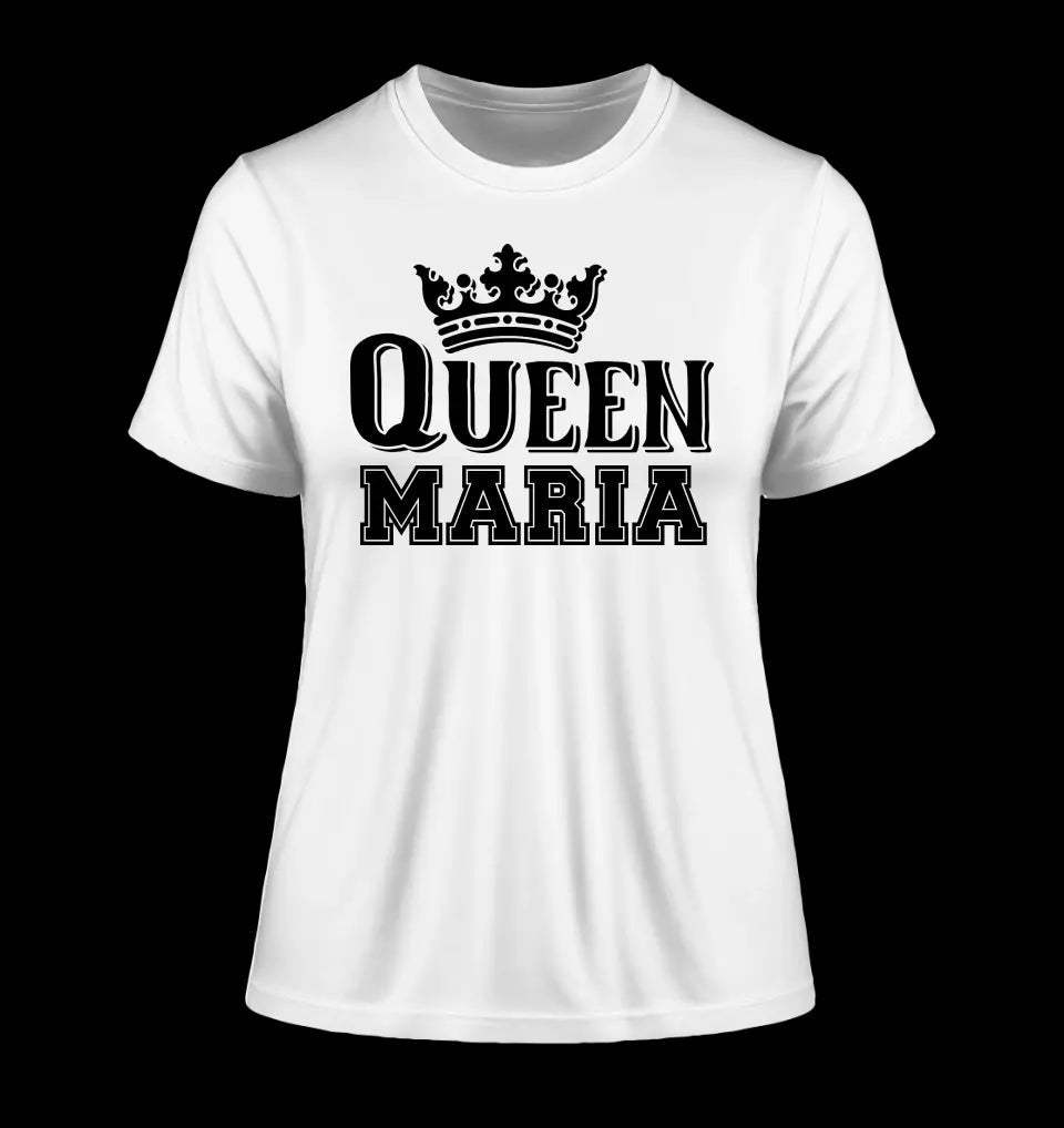 QUEEN + WUNSCHNAME • Ladies Premium T-Shirt XS-2XL aus Bio-Baumwolle für Damen • Exklusivdesign • personalisiert