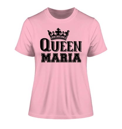 QUEEN + WUNSCHNAME • Ladies Premium T-Shirt XS-2XL aus Bio-Baumwolle für Damen • Exklusivdesign • personalisiert