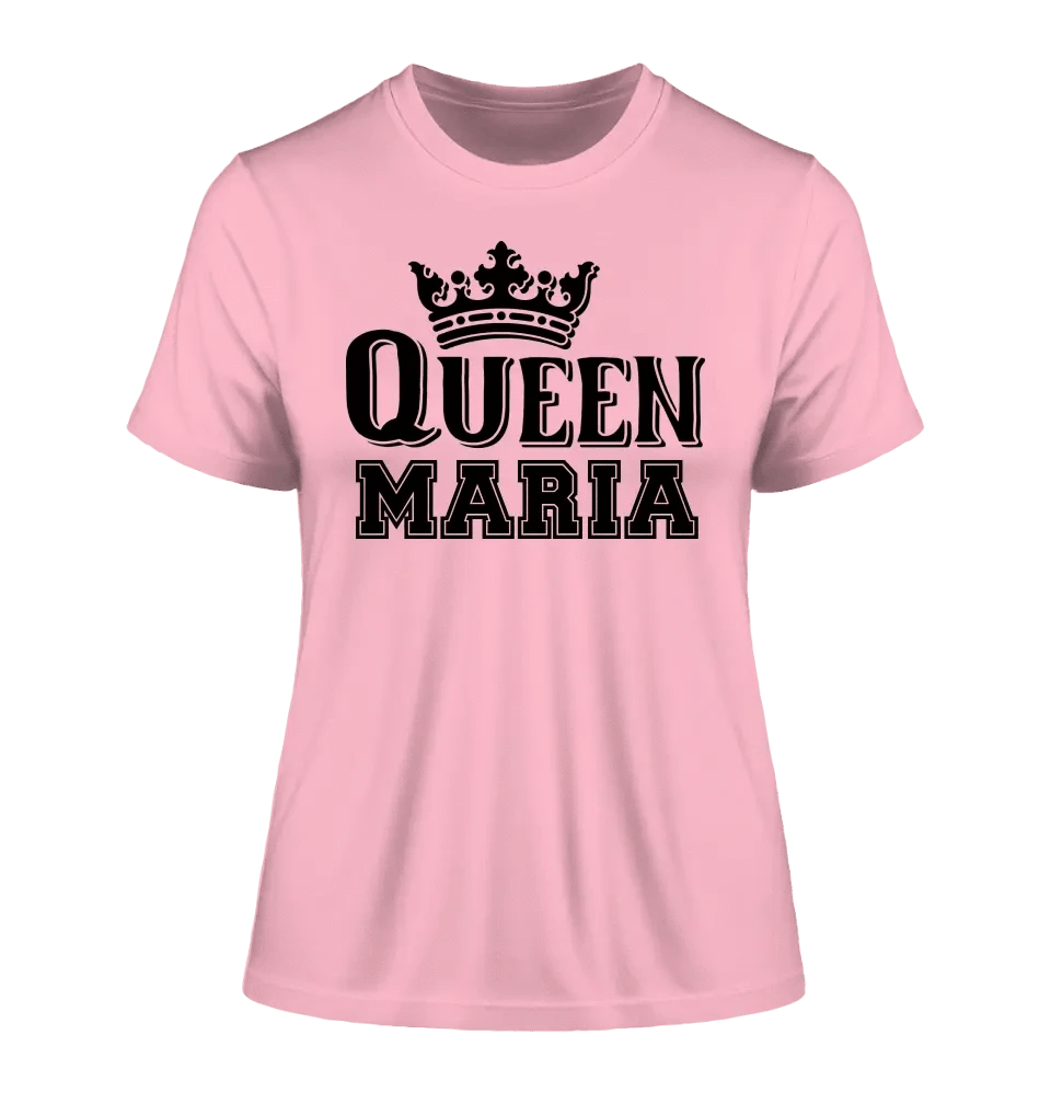 QUEEN + WUNSCHNAME • Ladies Premium T-Shirt XS-2XL aus Bio-Baumwolle für Damen • Exklusivdesign • personalisiert