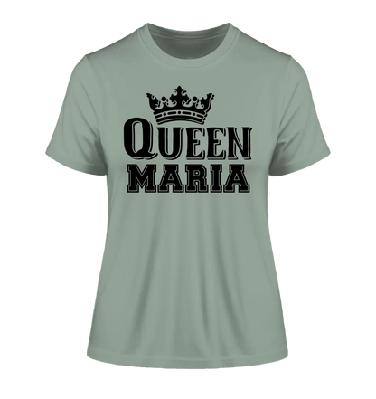 QUEEN + WUNSCHNAME • Ladies Premium T-Shirt XS-2XL aus Bio-Baumwolle für Damen • Exklusivdesign • personalisiert