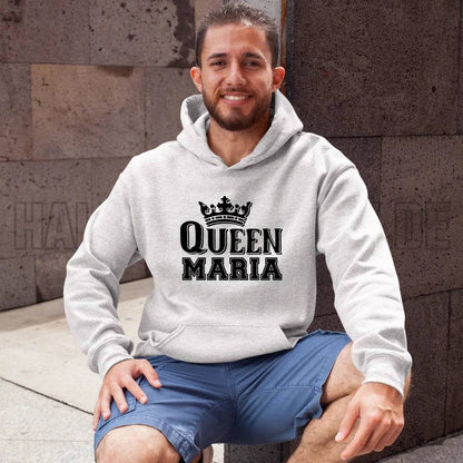 QUEEN + WUNSCHNAME • Unisex Premium Hoodie XS-5XL aus Bio-Baumwolle für Damen & Herren • Exklusivdesign • personalisiert