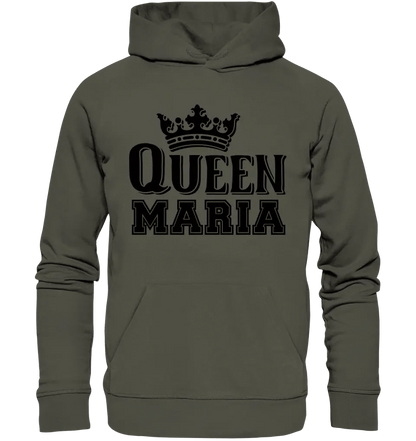 QUEEN + WUNSCHNAME • Unisex Premium Hoodie XS-5XL aus Bio-Baumwolle für Damen & Herren • Exklusivdesign • personalisiert