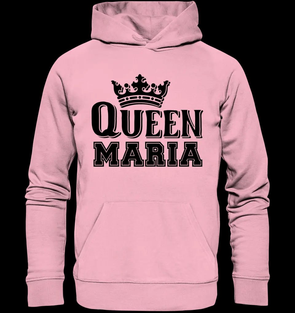 QUEEN + WUNSCHNAME • Unisex Premium Hoodie XS-5XL aus Bio-Baumwolle für Damen & Herren • Exklusivdesign • personalisiert