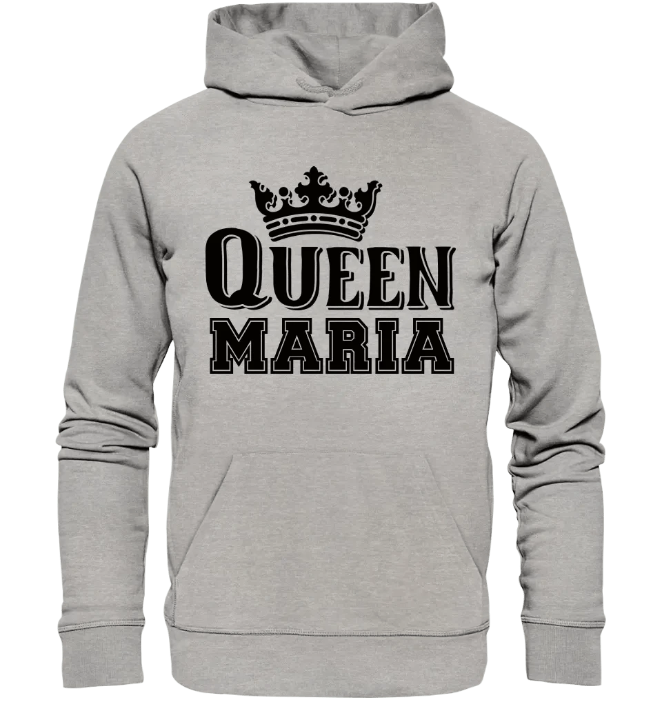 QUEEN + WUNSCHNAME • Unisex Premium Hoodie XS-5XL aus Bio-Baumwolle für Damen & Herren • Exklusivdesign • personalisiert