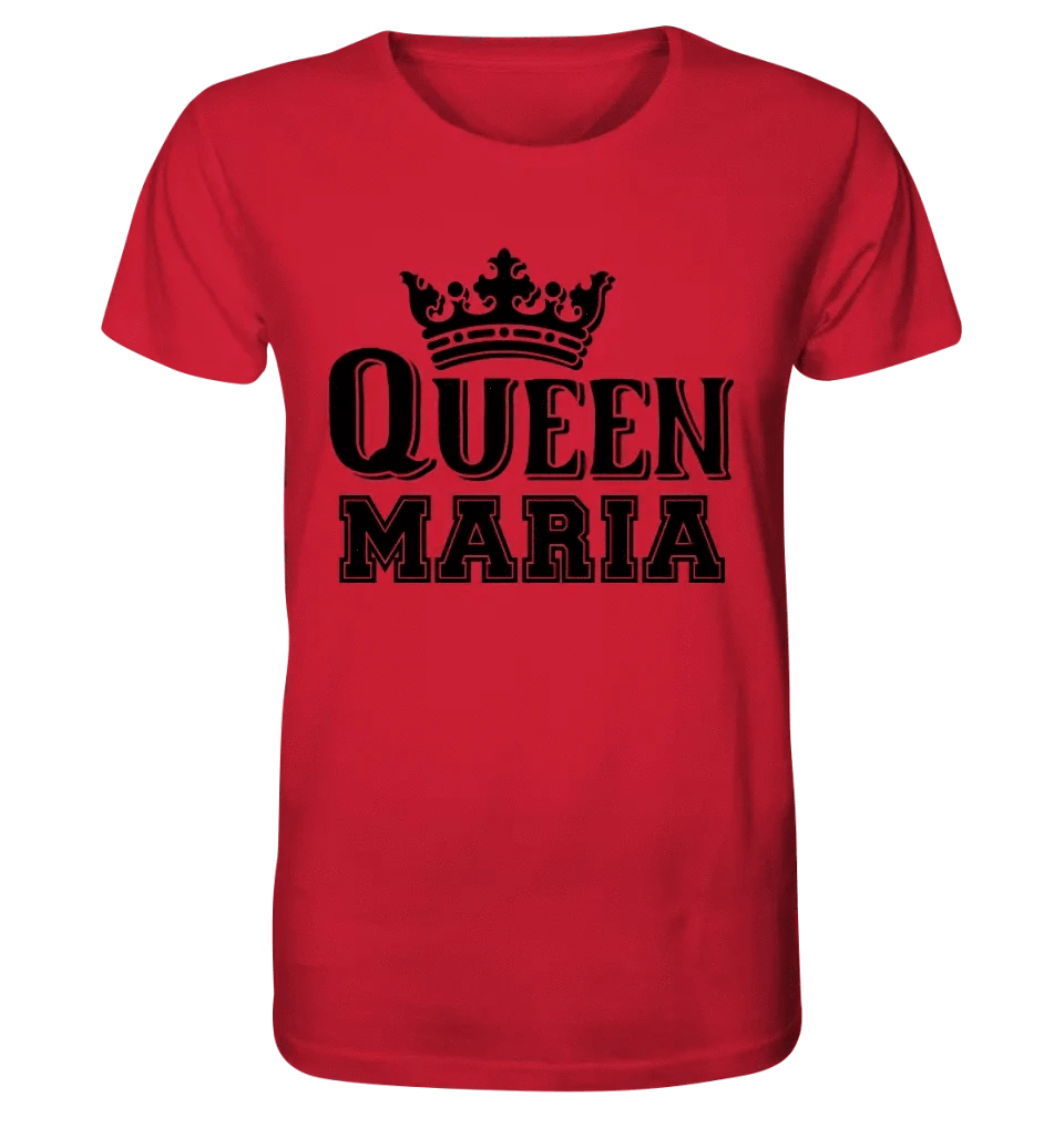 QUEEN + WUNSCHNAME • Unisex Premium T-Shirt XS-5XL aus Bio-Baumwolle für Damen & Herren • Exklusivdesign • personalisiert