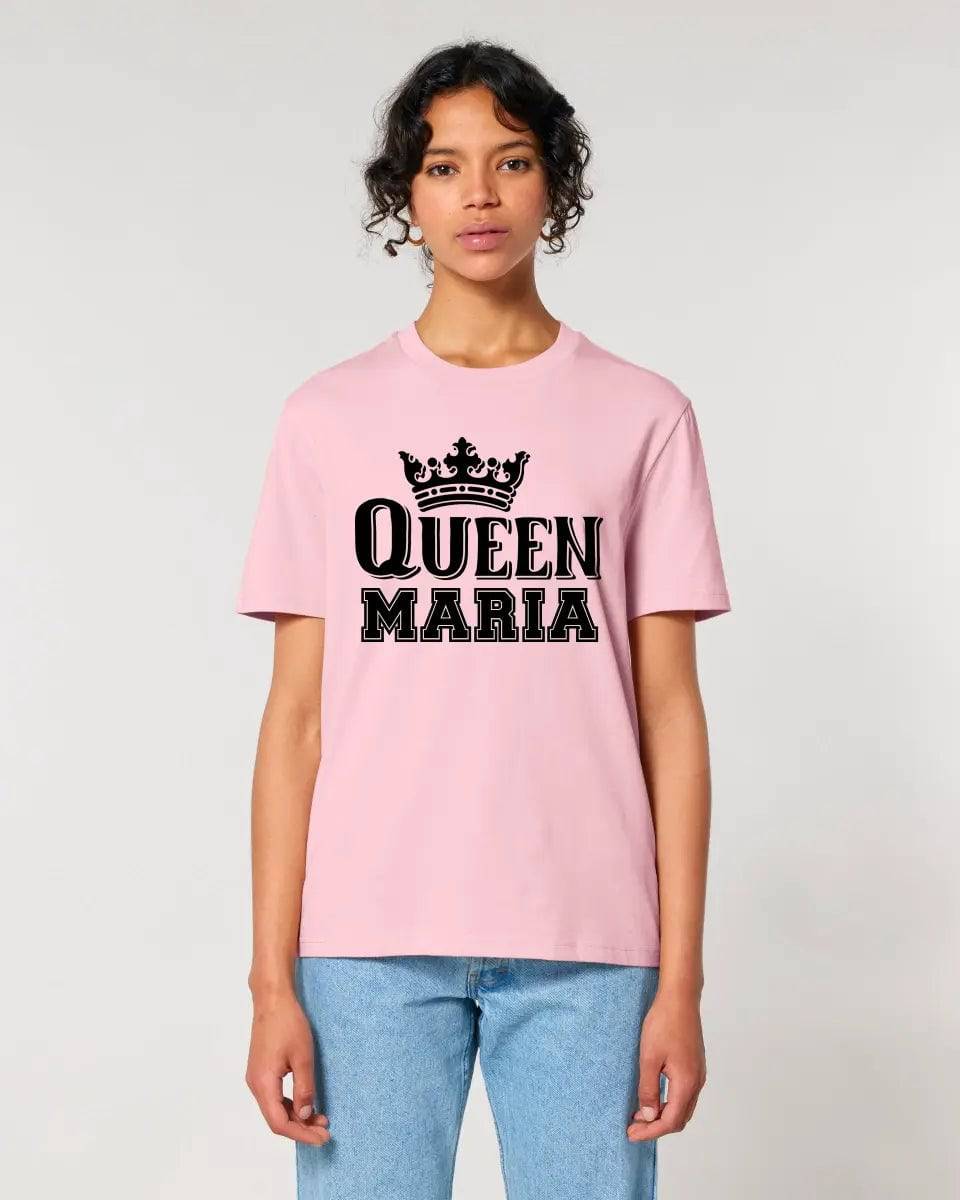 QUEEN + WUNSCHNAME • Unisex Premium T-Shirt XS-5XL aus Bio-Baumwolle für Damen & Herren • Exklusivdesign • personalisiert