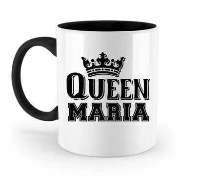 QUEEN + WUNSCHNAME • zweifarbige Tasse • Exklusivdesign • personalisiert