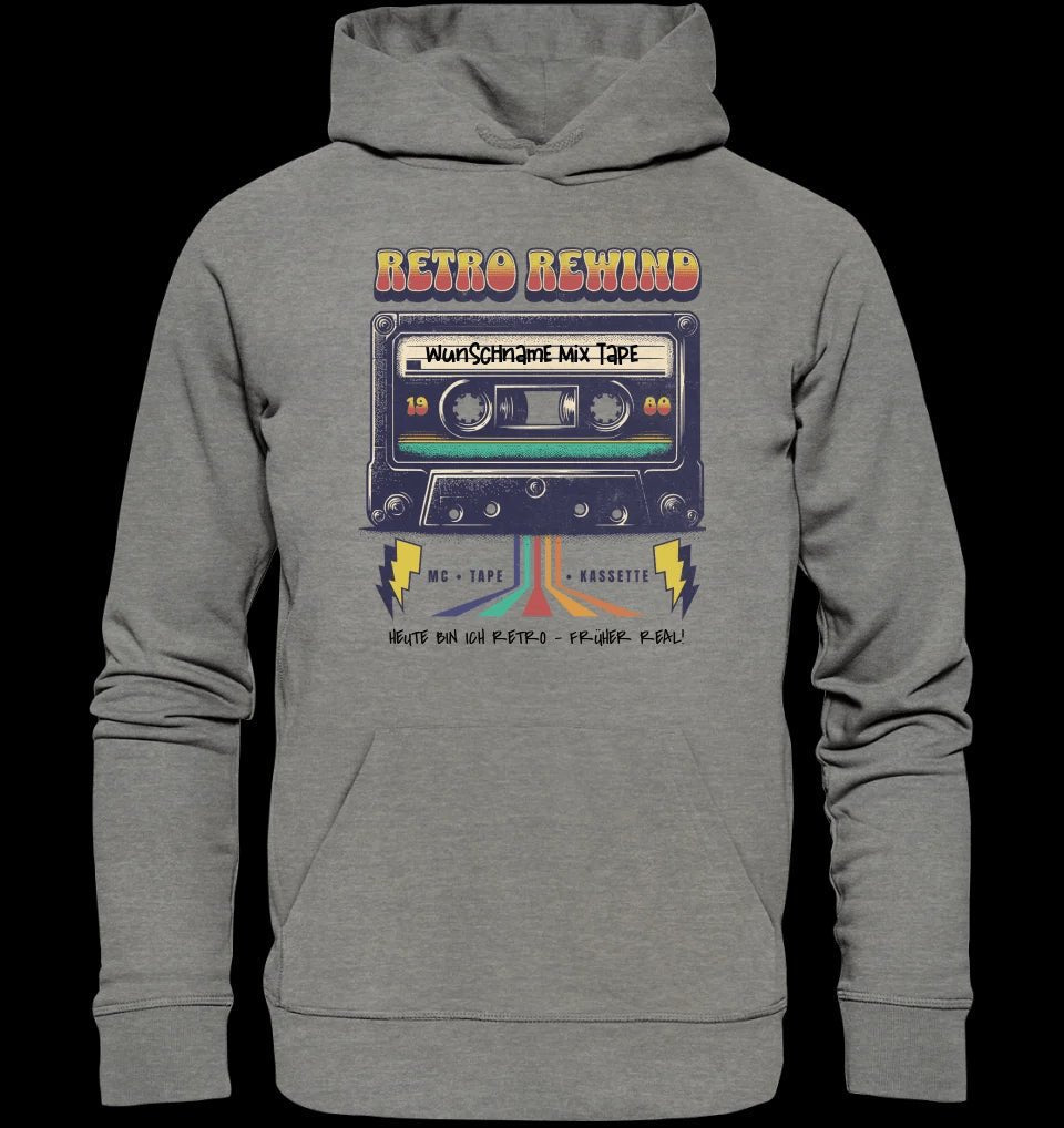 Retro MC 1960 bis 1999 + Wunschtext • Unisex Premium Hoodie XS-5XL aus Bio-Baumwolle für Damen & Herren