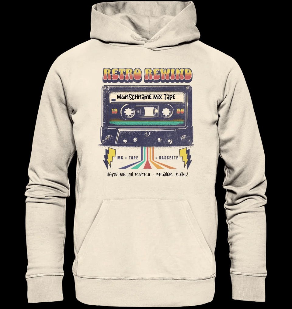 Retro MC 1960 bis 1999 + Wunschtext • Unisex Premium Hoodie XS-5XL aus Bio-Baumwolle für Damen & Herren