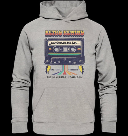 Retro MC 1960 bis 1999 + Wunschtext • Unisex Premium Hoodie XS-5XL aus Bio-Baumwolle für Damen & Herren