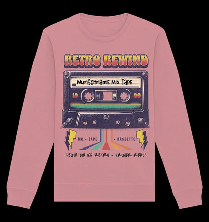 Retro MC 1960 bis 1999 + Wunschtext • Unisex Sweatshirt Bio-Baumwolle in 4 Farben XS-3XL • personalisiert