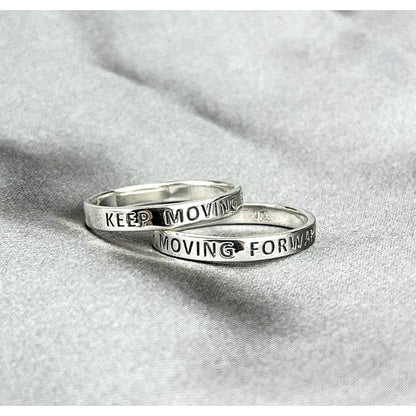 Ring "Keep Moving Forward" - 925 Sterling Silber - RG925-35