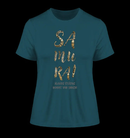 Samurai • Ladies Premium T-Shirt XS-2XL aus Bio-Baumwolle für Damen • Exklusivdesign • personalisiert