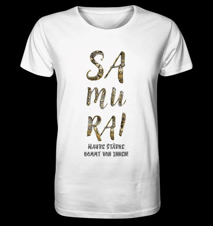 Samurai • Unisex Premium T-Shirt XS-5XL aus Bio-Baumwolle für Damen & Herren • Exklusivdesign • personalisiert