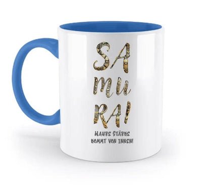 Samurai • zweifarbige Tasse • Exklusivdesign • personalisiert