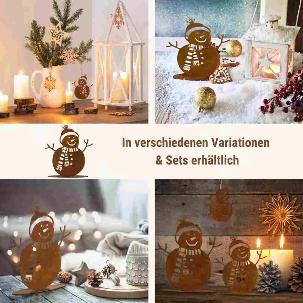 Schneemann Norbert | Christmas Deko Rost