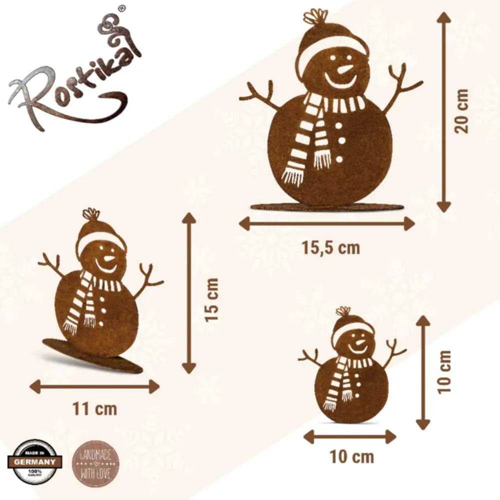 Schneemann Norbert | Christmas Deko Rost