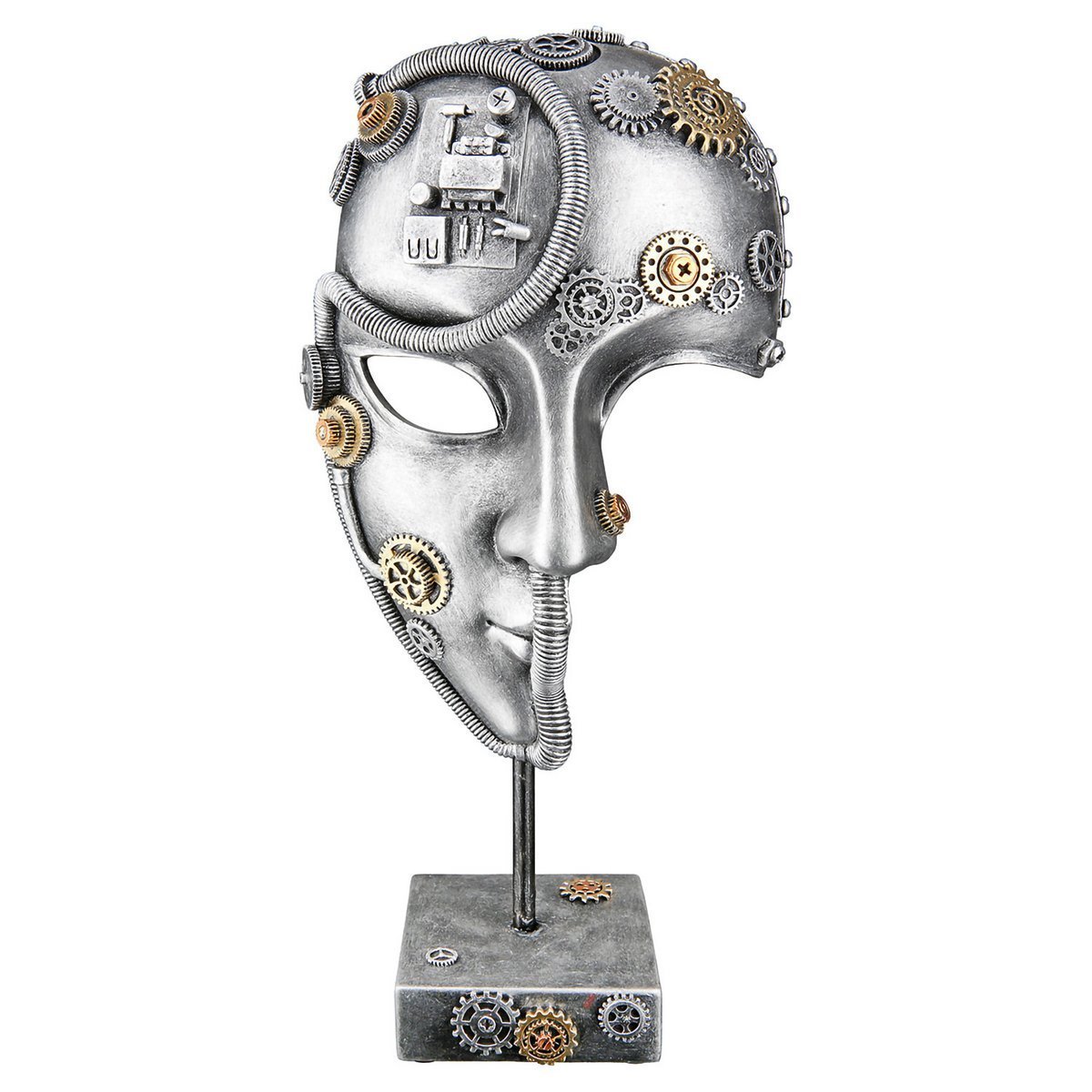 Skulptur Gesicht Steampunk face H.35,5 cm • Skulptur • Wohndeko