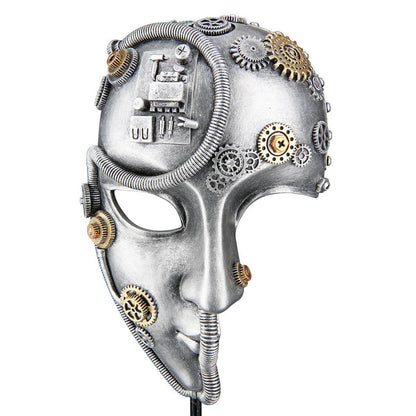 Skulptur Gesicht Steampunk face H.35,5 cm • Skulptur • Wohndeko