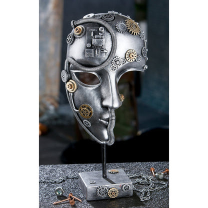 Skulptur Gesicht Steampunk face H.35,5 cm • Skulptur • Wohndeko