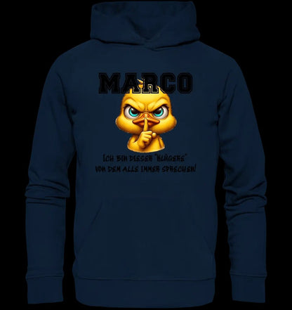 Smart Duck + WUNSCHNAME • Unisex Premium Hoodie XS-5XL aus Bio-Baumwolle für Damen & Herren • Exklusivdesign • personalisiert