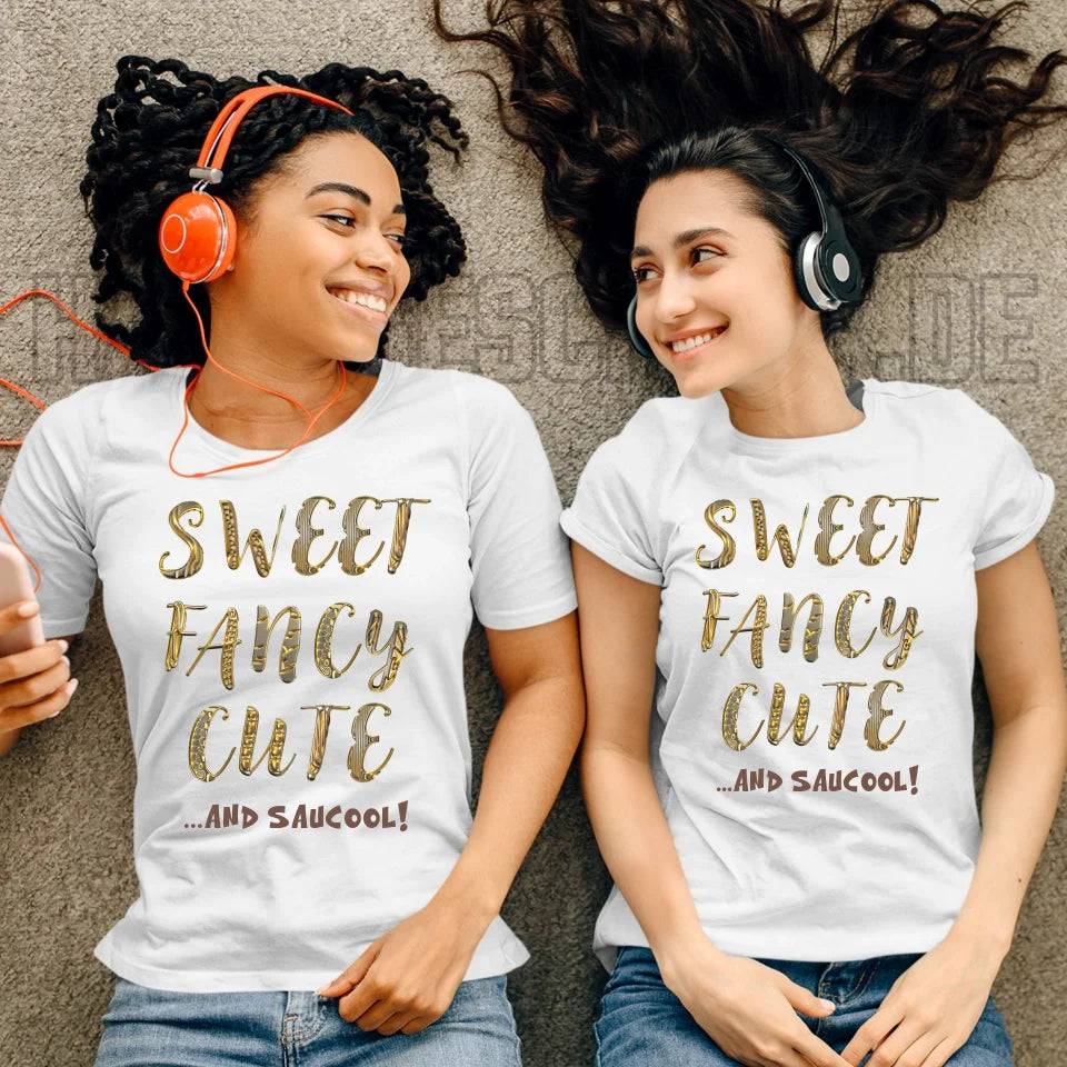 Sweet Fancy Cute • Ladies Premium T-Shirt XS-2XL aus Bio-Baumwolle für Damen • Exklusivdesign • personalisiert