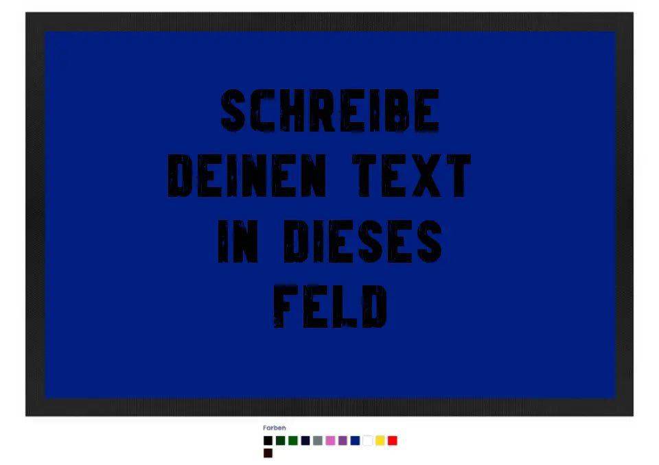 "TEXTBLOCK" Schreibe was du willst! • Fußmatte in 12 Farben