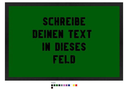 "TEXTBLOCK" Schreibe was du willst! • Fußmatte in 12 Farben