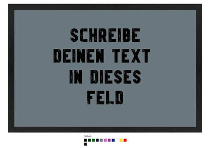 "TEXTBLOCK" Schreibe was du willst! • Fußmatte in 12 Farben