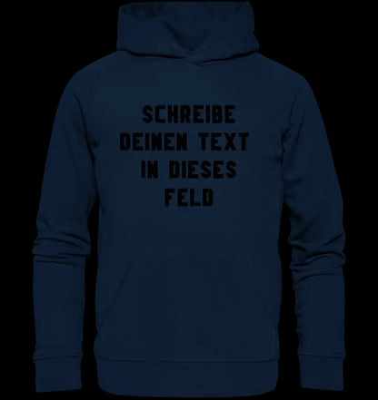 "TEXTBLOCK" Schreibe was du willst! • Unisex Premium Hoodie XS-5XL aus Bio-Baumwolle für Damen & Herren