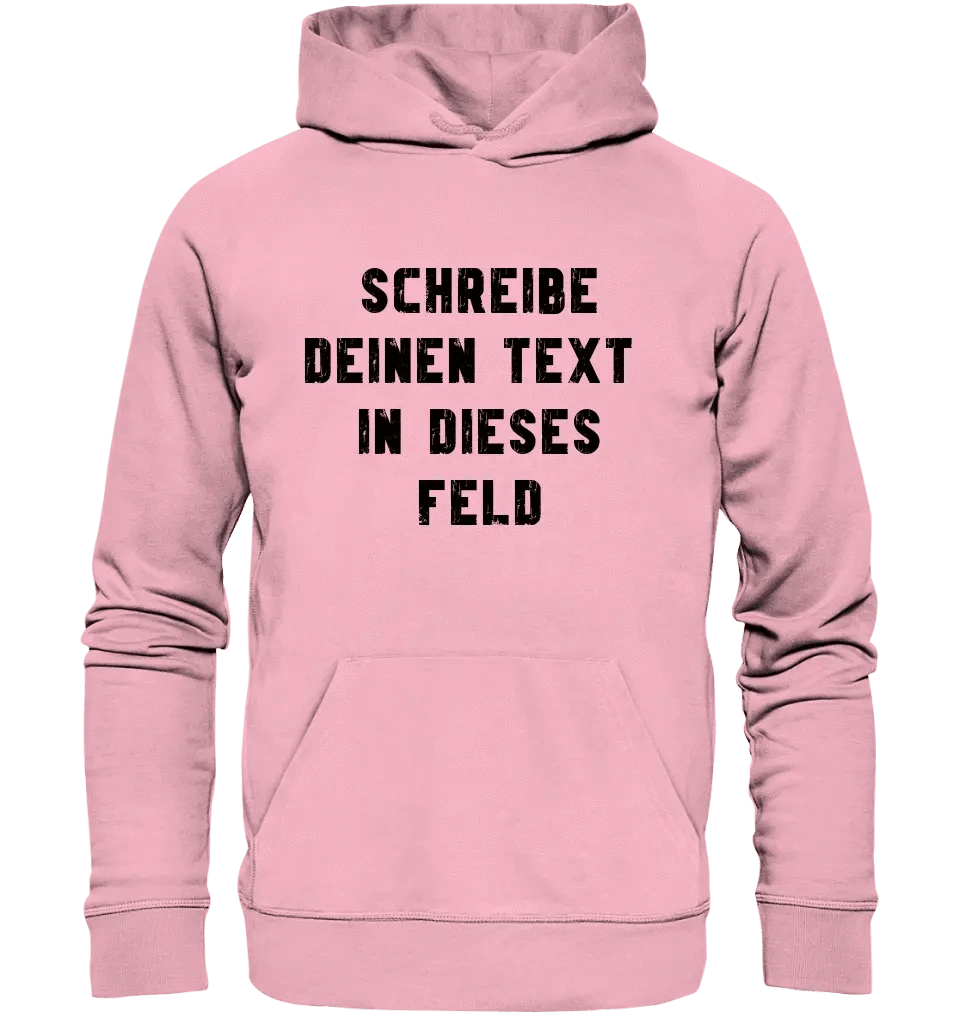 "TEXTBLOCK" Schreibe was du willst! • Unisex Premium Hoodie XS-5XL aus Bio-Baumwolle für Damen & Herren