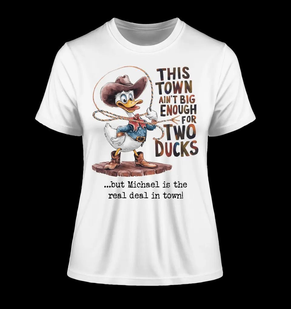 THIS TOWN 2 • DUCK • ENTE • Ladies Premium T-Shirt XS-2XL aus Bio-Baumwolle für Damen • Exklusivdesign • personalisiert