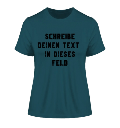 Textblock - Schreibe was du willst - Ladies Premium T-Shirt XS-2XL aus Bio-Baumwolle für Damen