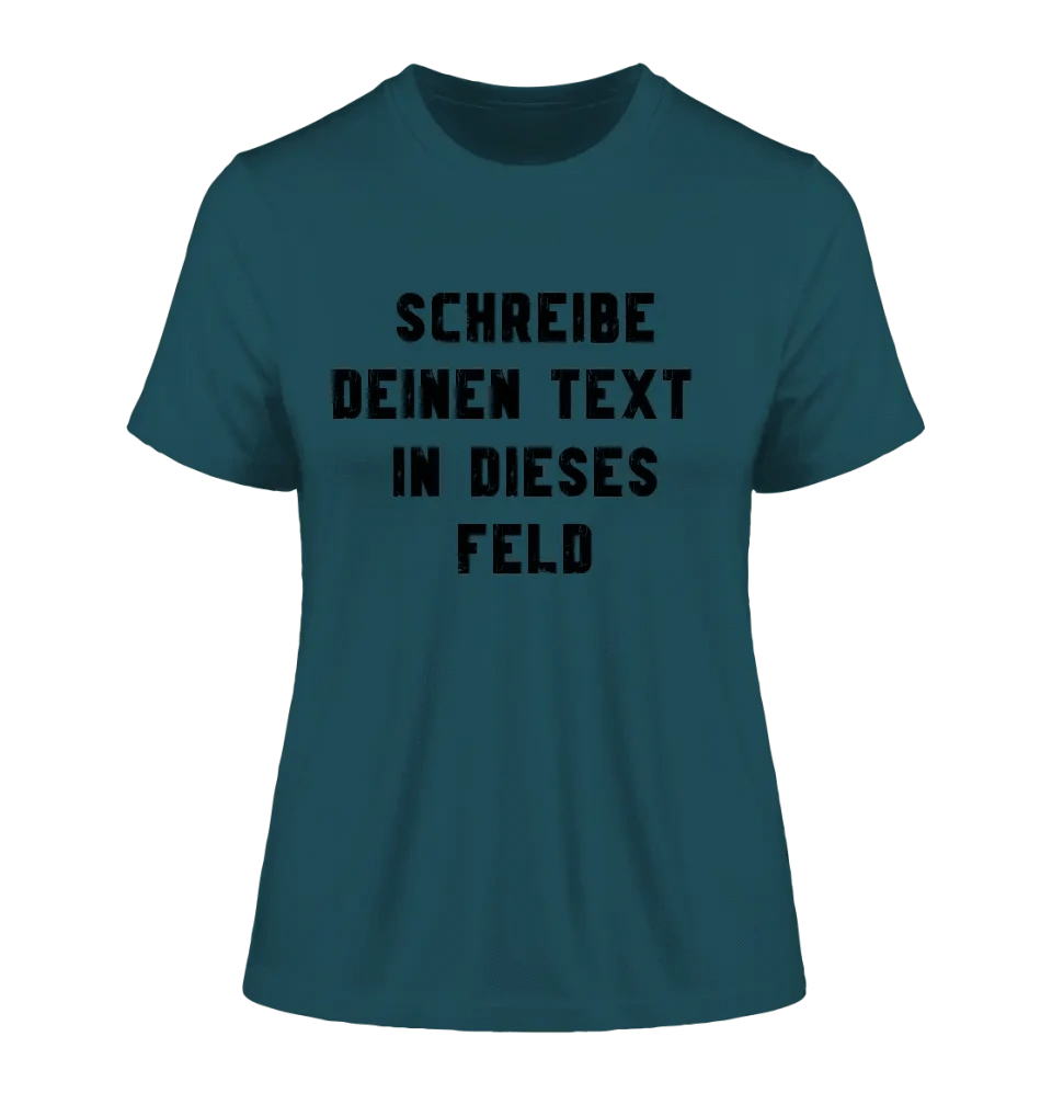 Textblock - Schreibe was du willst - Ladies Premium T-Shirt XS-2XL aus Bio-Baumwolle für Damen