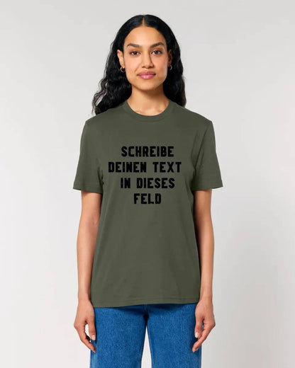 Textblock - Schreibe was du willst - Unisex Premium T-Shirt XS-5XL aus Bio-Baumwolle für Damen & Herren