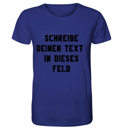 Textblock - Schreibe was du willst - Unisex Premium T-Shirt XS-5XL aus Bio-Baumwolle für Damen & Herren