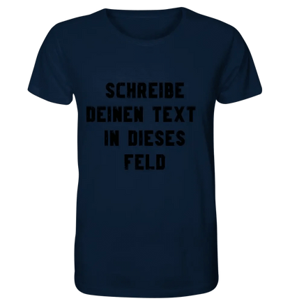 Textblock - Schreibe was du willst - Unisex Premium T-Shirt XS-5XL aus Bio-Baumwolle für Damen & Herren