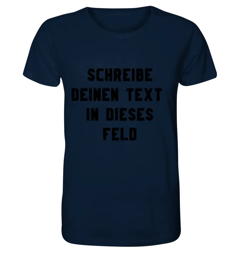 Textblock - Schreibe was du willst - Unisex Premium T-Shirt XS-5XL aus Bio-Baumwolle für Damen & Herren