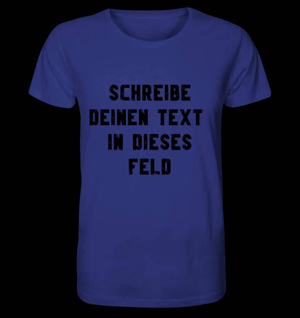 Textblock - Schreibe was du willst - Unisex Premium T-Shirt XS-5XL aus Bio-Baumwolle für Damen & Herren