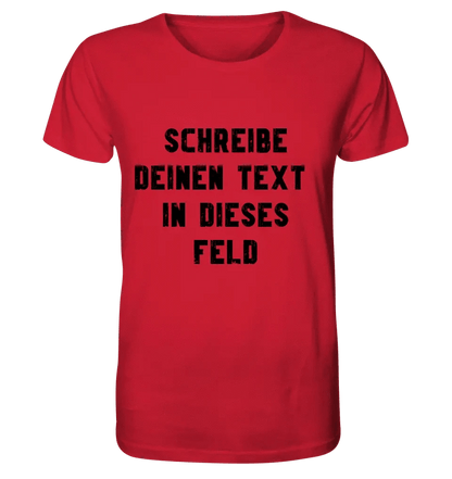 Textblock - Schreibe was du willst - Unisex Premium T-Shirt XS-5XL aus Bio-Baumwolle für Damen & Herren