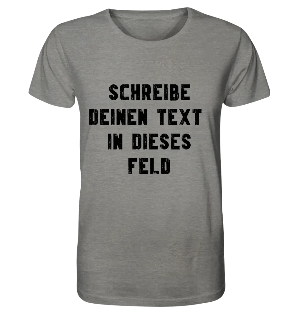 Textblock - Schreibe was du willst - Unisex Premium T-Shirt XS-5XL aus Bio-Baumwolle für Damen & Herren