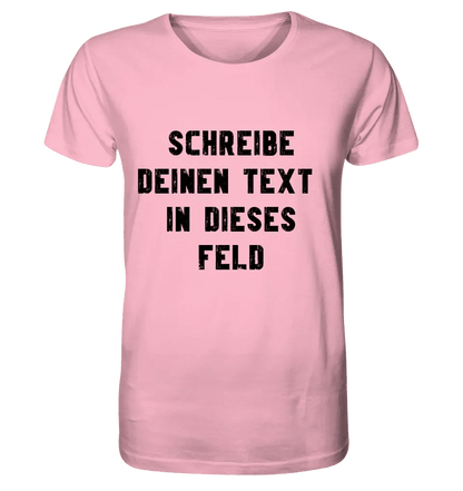 Textblock - Schreibe was du willst - Unisex Premium T-Shirt XS-5XL aus Bio-Baumwolle für Damen & Herren