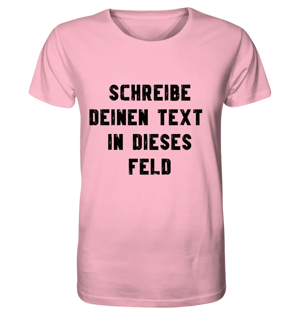 Textblock - Schreibe was du willst - Unisex Premium T-Shirt XS-5XL aus Bio-Baumwolle für Damen & Herren