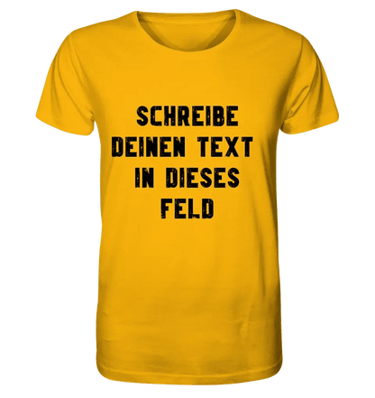 Textblock - Schreibe was du willst - Unisex Premium T-Shirt XS-5XL aus Bio-Baumwolle für Damen & Herren