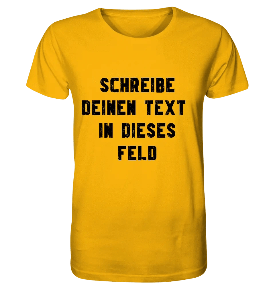 Textblock - Schreibe was du willst - Unisex Premium T-Shirt XS-5XL aus Bio-Baumwolle für Damen & Herren