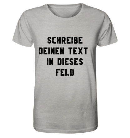 Textblock - Schreibe was du willst - Unisex Premium T-Shirt XS-5XL aus Bio-Baumwolle für Damen & Herren