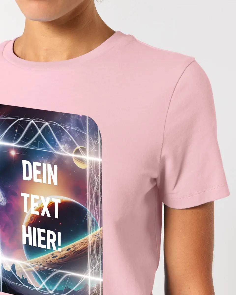 Textblock • Universum • Ladies Premium T-Shirt XS-2XL aus Bio-Baumwolle für Damen • Exklusivdesign • personalisiert