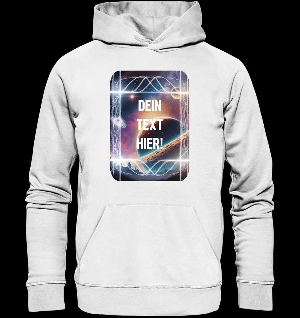 Textblock • Universum • Unisex Premium Hoodie XS-5XL aus Bio-Baumwolle für Damen & Herren • Exklusivdesign • personalisiert